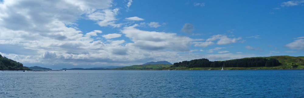 Fantastic view from large house over sea loch