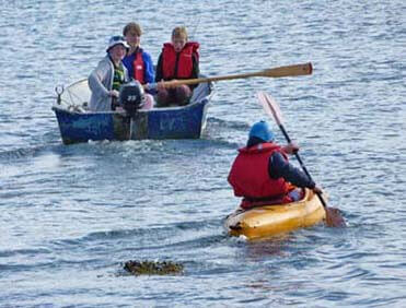 Dinghy sailing and canoeing